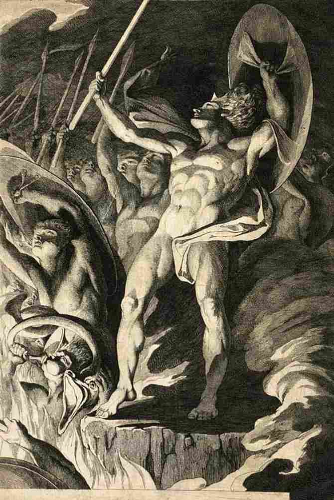 bry Satan and his Troops Art A4 Photo Print