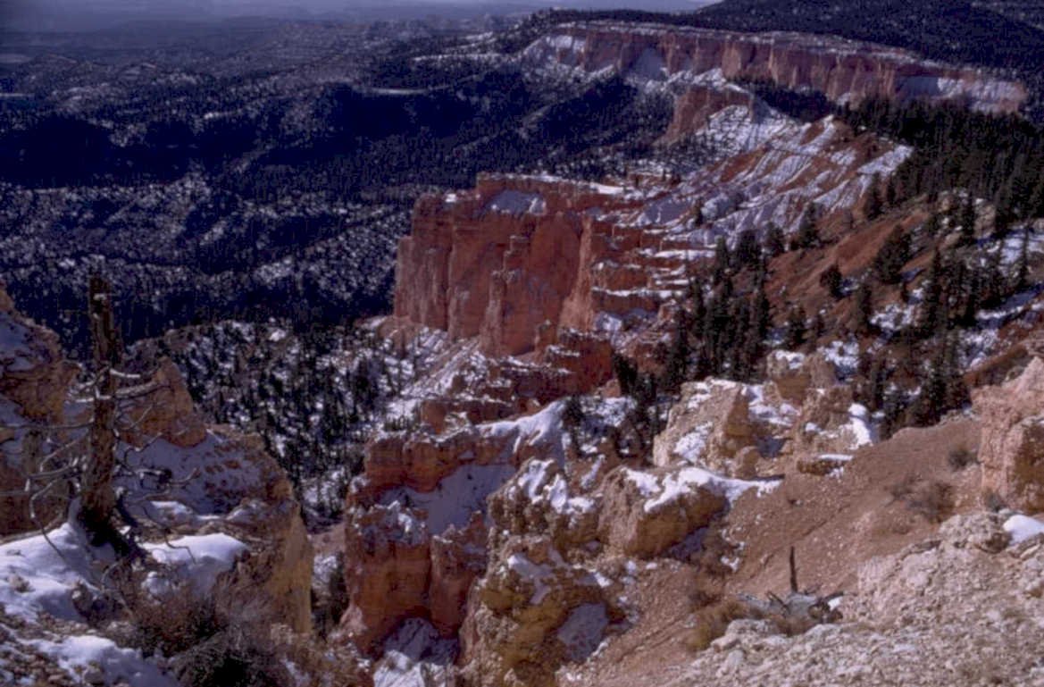 bryce canyon winter 1980s 1990s A4 Photo Print
