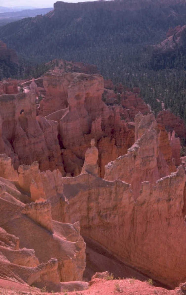 bryce hoodoos red 1980s 1990s A4 Photo Print