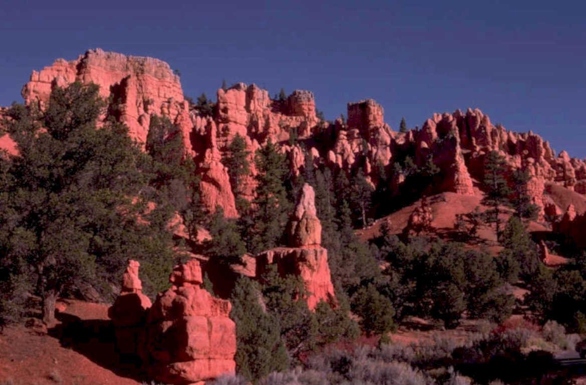 bryce hoodoos redrock 1980s 1990s A4 Photo Print
