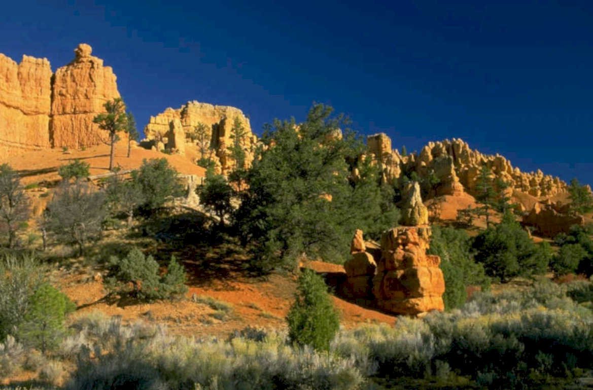 bryce hoodoos sunset 3 1980s 1990s A4 Photo Print