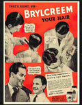 brylcreem hairdresser 1950s Advert A4 Photo Print