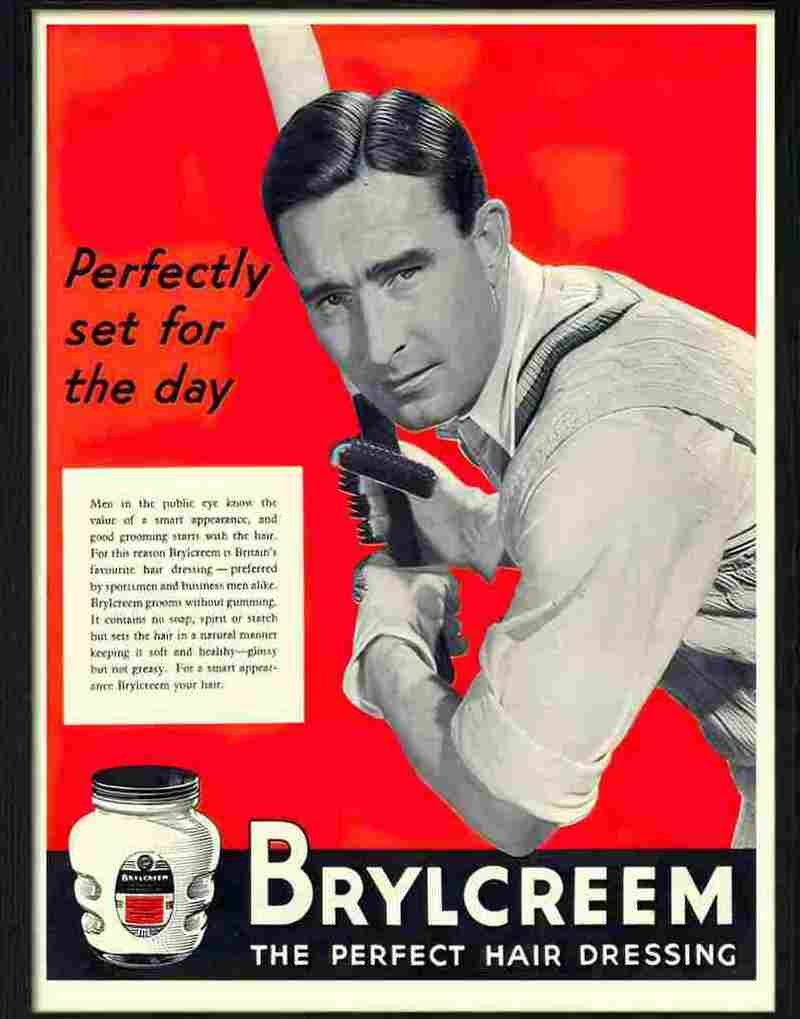 brylcreem hairdresser cricket 1950s Advert A4 Photo Print