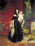 bryullov m a beck and her daughter m i beck Art A4 Photo Print