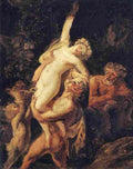 bryullov satyr and bacchante Art A4 Photo Print