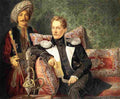 bryullov the military and his servant Art A4 Photo Print