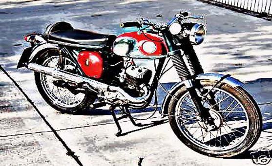 bsa 175 sport motorbike A4 Photo Print
