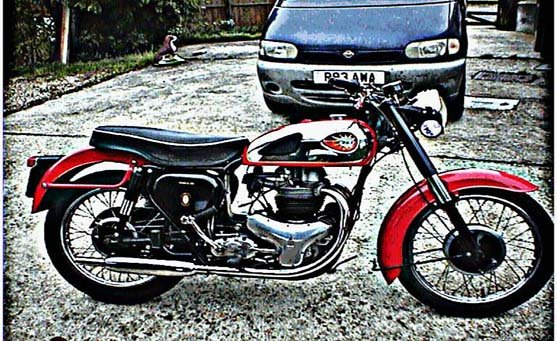 bsa a10 (2) motorbike A4 Photo Print