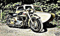 bsa a10 outfit motorbike A4 Photo Print