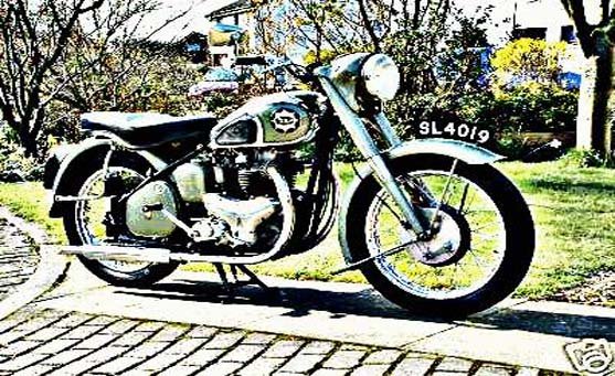 bsa a7 (2) motorbike A4 Photo Print