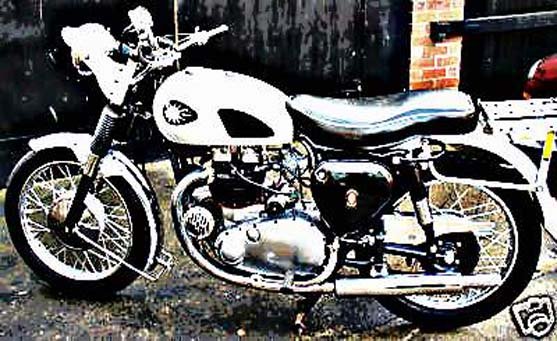 bsa a7 motorbike A4 Photo Print
