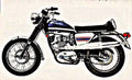 bsa b25 motorbike A4 Photo Print