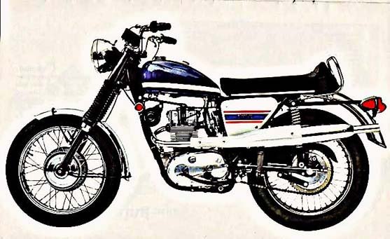 bsa b25 motorbike A4 Photo Print