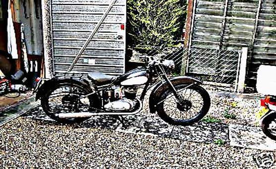 bsa bantam d1 1951 motorbike A4 Photo Print