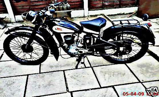 bsa bantam d1 motorbike A4 Photo Print