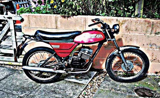 bsa beaver motorbike A4 Photo Print