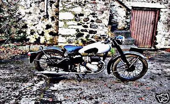 bsa c10 t motorbike A4 Photo Print