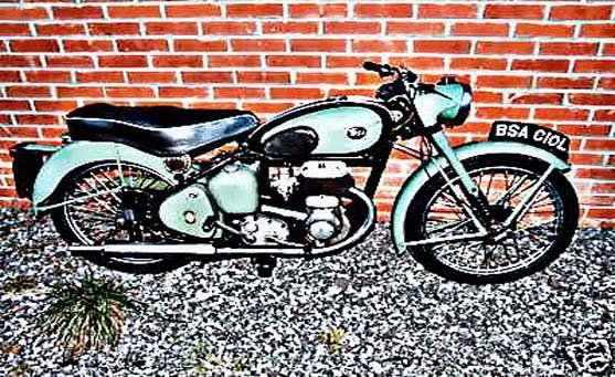 bsa c10l motorbike A4 Photo Print