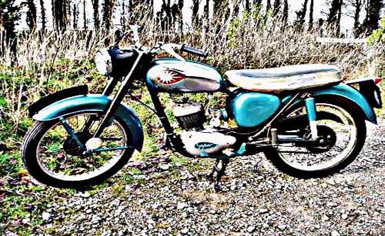 bsa d7 (2) motorbike A4 Photo Print