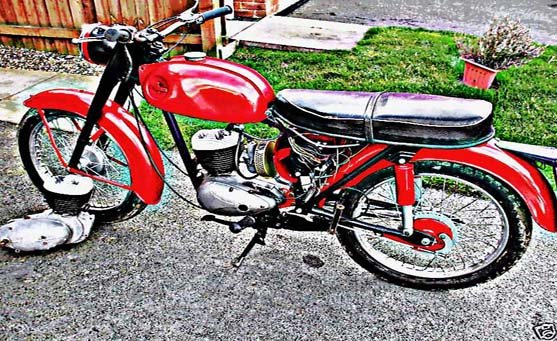 bsa d7 motorbike A4 Photo Print