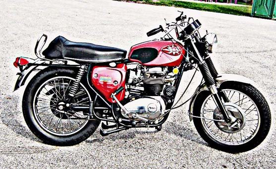 bsa firebird motorbike A4 Photo Print