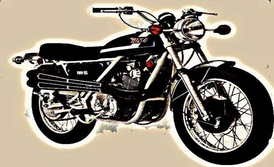 bsa fury 350 motorbike A4 Photo Print
