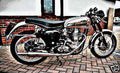 bsa goldstar motorbike A4 Photo Print