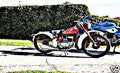bsa rigid motorbike A4 Photo Print