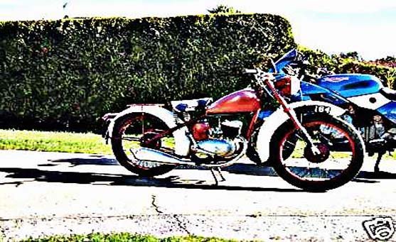 bsa rigid motorbike A4 Photo Print