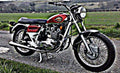 bsa rocket3 motorbike A4 Photo Print