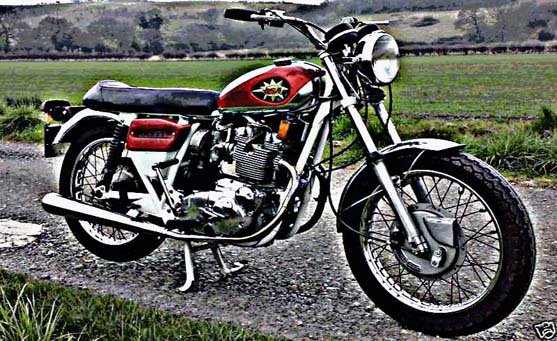 bsa rocket3 motorbike A4 Photo Print