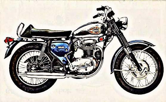 bsa royal star 650 motorbike A4 Photo Print