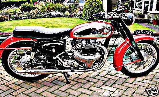 bsa super road rocket motorbike A4 Photo Print