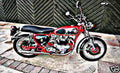 bsa super rocket motorbike A4 Photo Print