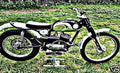 bsa trials motorbike A4 Photo Print