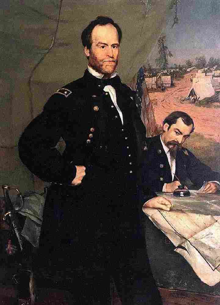 buch General William Tecumseh Sherman Art A4 Photo Print
