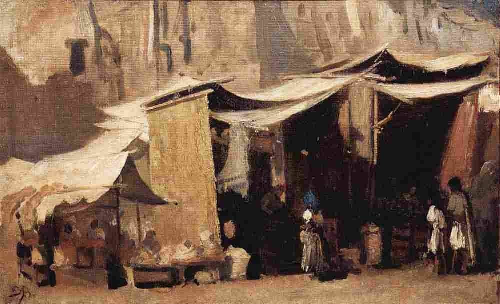 buch Street Scene in Algiers Art A4 Photo Print