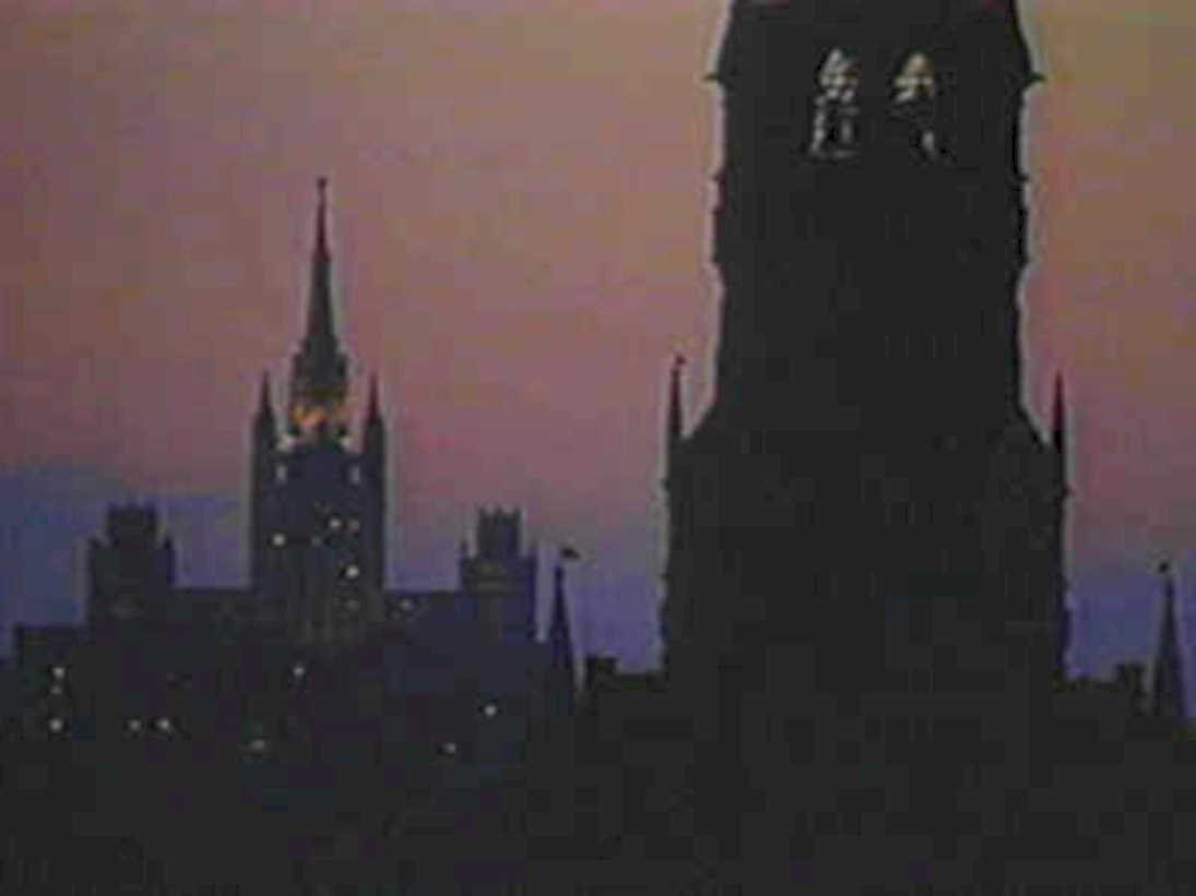 buckingham palace dusk1980s 1990s A4 Photo Print