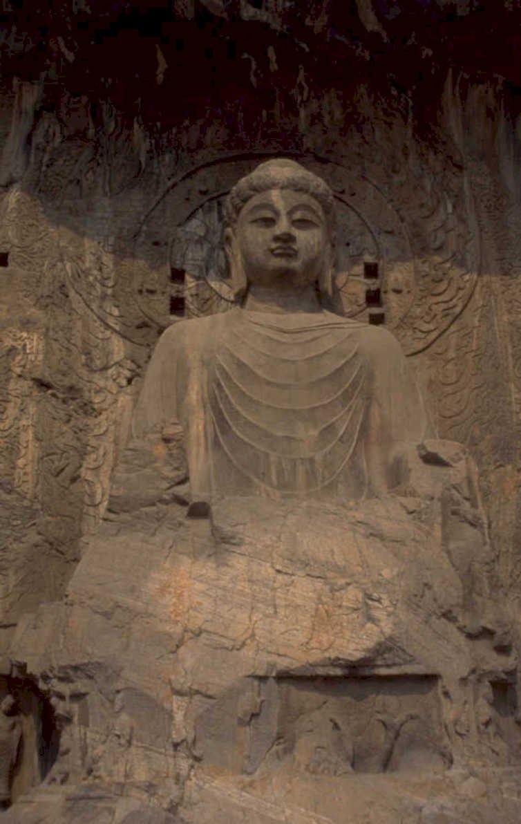buddha cave statue 1980s 1990s A4 Photo Print