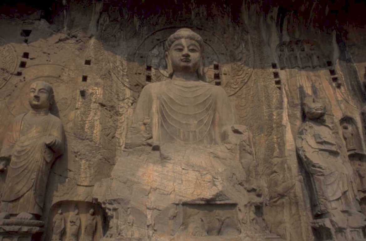 buddha cave temple 1980s 1990s A4 Photo Print