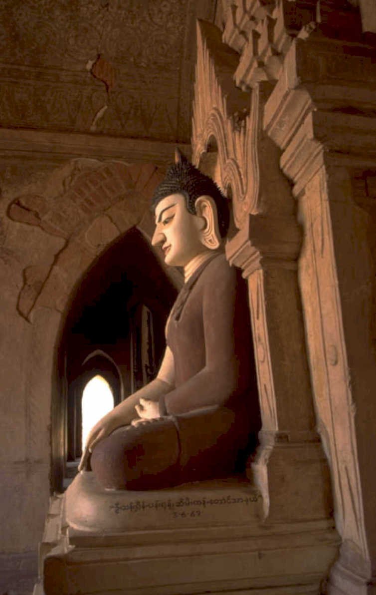 buddha statue archway 1980s 1990s A4 Photo Print