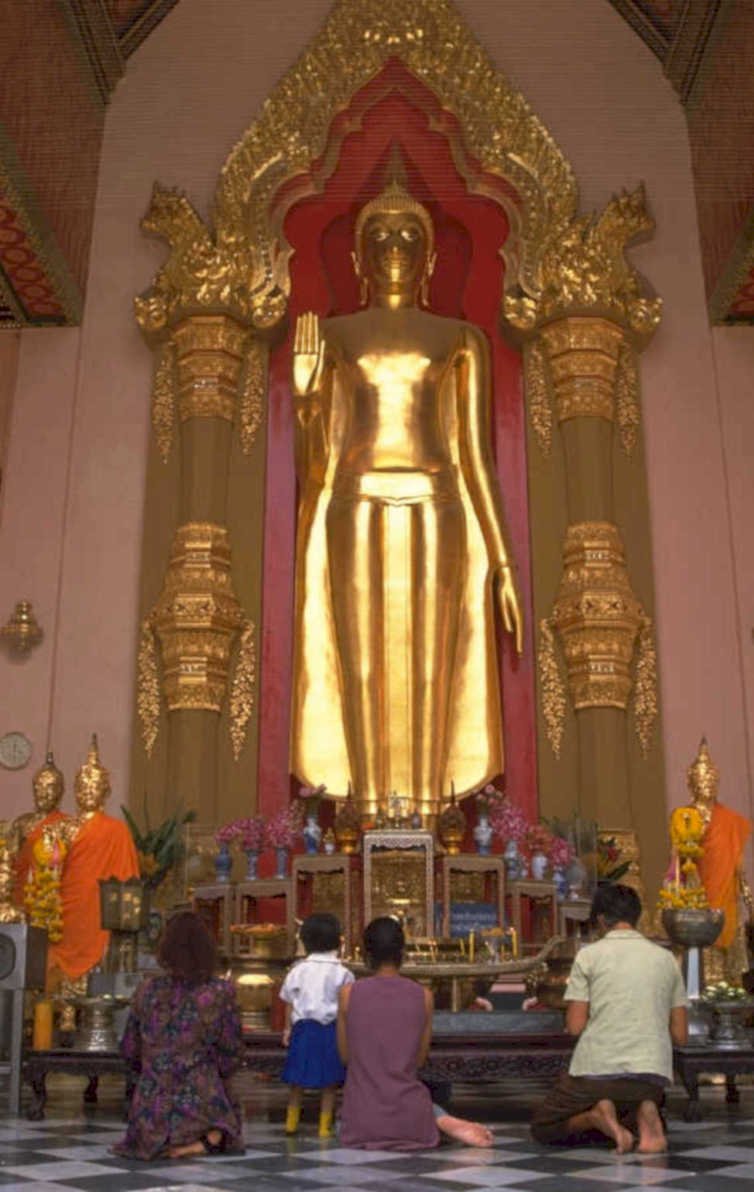 buddha statue temple 1980s 1990s A4 Photo Print