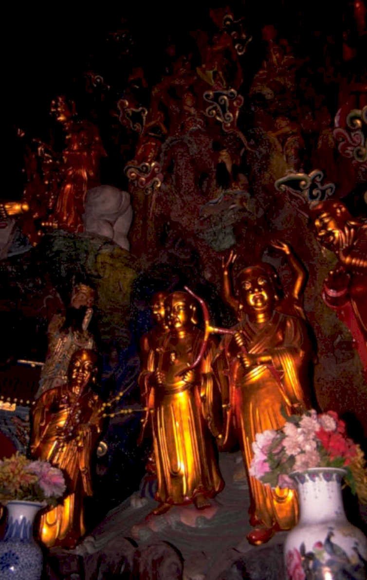 buddhist statues temple 2 1980s 1990s A4 Photo Print