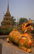 buddhist temple dragon 1980s 1990s A4 Photo Print