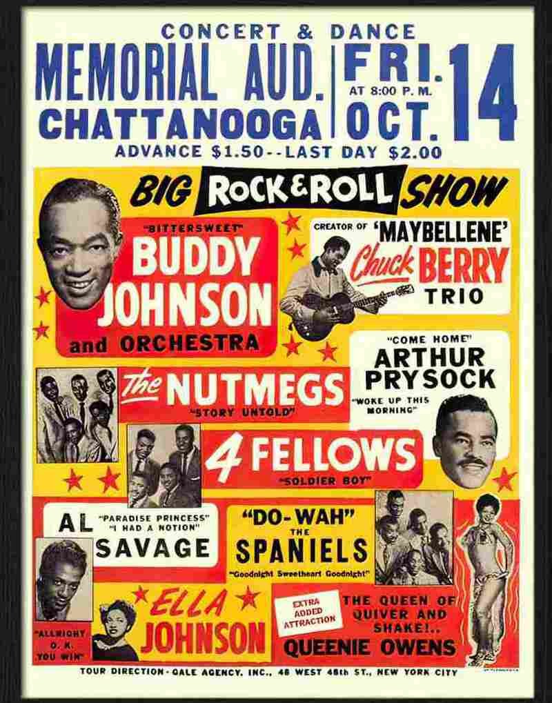 buddy johnson rock n roll concert poster 1950s Advert A4 Photo Print