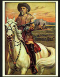 buffalo bill farewell shot western poster 1910 Advert A4 Photo Print