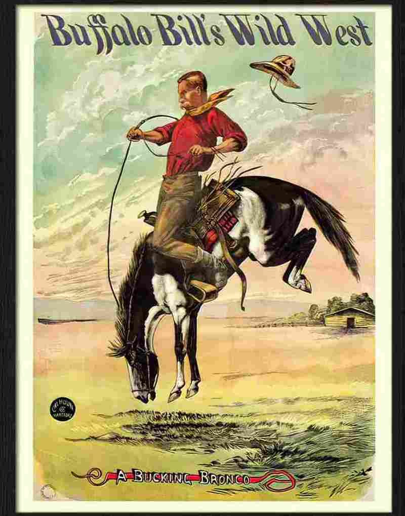 buffalo bill western poster 1885 Advert A4 Photo Print