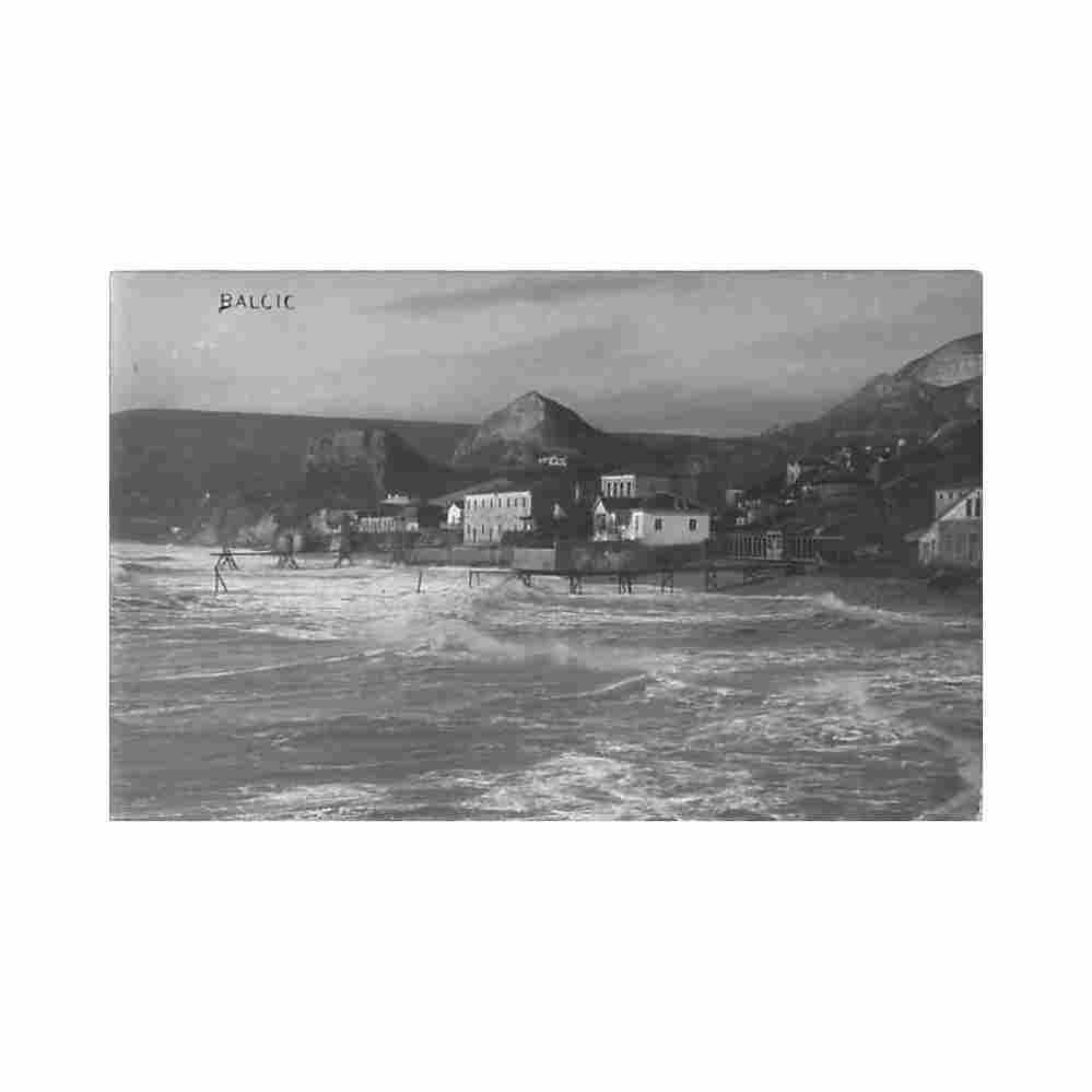 bulgaria balchik balcic view from the sea Vintage A4 Photo Print