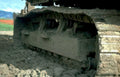 bulldozer tracks mud Vintage A4 Photo Print