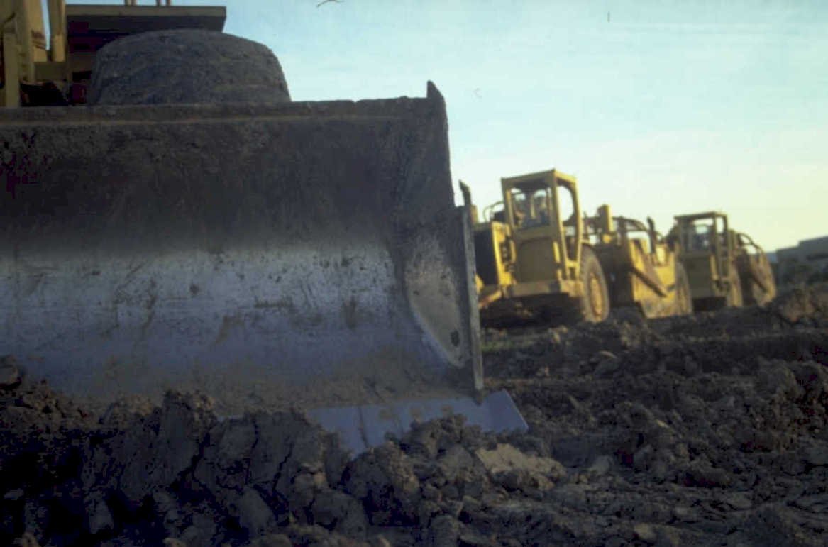 bulldozer tractor dirt 1980s 1990s A4 Photo Print
